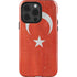 Turkish Flag Distressed iPhone 14 Pro Impact Case